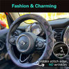 Picture of PINCTROT Large Size Steering Wheel Cover Great Grip with 3D Honeycomb Anti-Slip Design, 15.5 - 15.75 Inch (Purple)