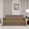 Picture of PureFit Reversible Quilted Sofa Cover, Water Resistant Slipcover Furniture Protector, Washable Couch Cover with Non Slip Foam and Elastic Straps for Kids, Dogs, Pets (Sofa, Camel/Ivory)