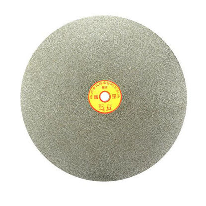 Picture of uxcell 250mm 10-inch Grit 60 Diamond Coated Flat Lap Disk Wheel Grinding Sanding Disc