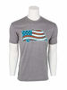 Picture of Camco "Life is Better at The Campsite Crew Neck Short-Sleeve American Flag Camper T-Shirt (Athletic Gray, XX-Large) (53334)