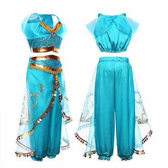 open lace back dress Amazon.com: Mecamelon Arabian Princess Fancy Costume for Girls Halloween Dress  Up (Wig Blue Set, 3T) : Clothing, Shoes & Jewelry