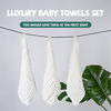 Picture of Baby Muslin Washcloths - Soft Baby Face Towels, Bibs for Newborn with Sensitive Skin. Absorbent Baby Wipes, Burp Cloths or Bath Towels for Boys Girls. Baby Registry as Shower.(Bulk Washcloths 30 Pack)