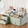 Picture of MIUOPUR Makeup Organizer for Vanity, Large Capacity Desk Organizer with Drawers for Cosmetics, Lipsticks, Jewelry, Nail Care, Skincare, Ideal for Bedroom and Bathroom Countertops - Large Green