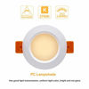 Picture of YGS-Tech 2 Inch LED Recessed Lighting Dimmable Downlight, 3W(35W Halogen Equivalent), 2700K Ultra Warm White, CRI80, LED Ceiling Light with LED Driver (4 Pack)