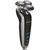 Picture of Kurener Electric Shaver Razor for Men Rechargeable 100% Waterproof Rotary for Shaving with Nose Trimmer Sideburns Trimmer Face Cleaning Brush