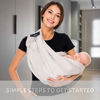 Picture of Baby Carrier by Cuby, Natural Cotton Baby Sling Baby Holder Extra Comfortable for Easy Wearing Carrying of Newborn, Infant Toddler and Ideal for Baby Registry, Nursing,Breastfeeding (Grey)