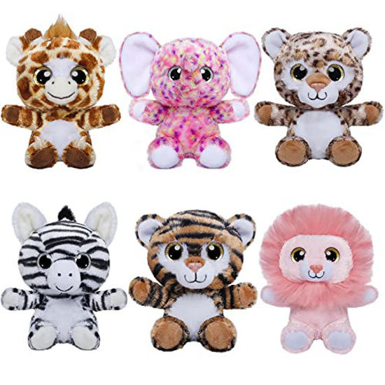 GetUSCart- Nleio Stuffed Animal Plush Toys Set, 6 Inch Jungle