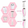 Picture of 3 In 1 Women Trimmer,Waterproof Bikini Trimmer,Painless Women Electric Shaver,Facial Hair Remover, Ladies Electric Razor,Women Hair Removal for Bikini line,Leg,face
