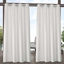 Picture of Exclusive Home Curtains Indoor/Outdoor Solid Cabana Grommet Top Curtain Panel Pair, 54x96, Vanilla