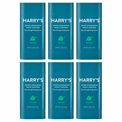 Picture of Harry's Extra-Strength Antiperspirant - Odor & Enhanced Sweat Control Antiperspirant for Men - Shiso (6 Count)