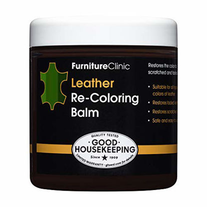 Picture of Furniture Clinic Leather Re-Coloring Balm | Non Toxic Leather Color Restorer for Furniture | 16 Colors of Leather Repair Cream (Pine Green), 8.5 fl oz