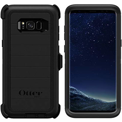 Picture of OtterBox Defender Series Rugged Case & Belt Clip Holster for Samsung Galaxy S8 PLUS - Non-Retail Packaging - (Black)