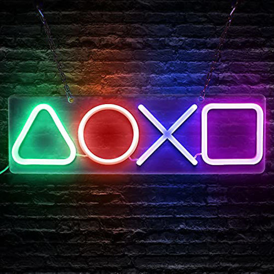 Personalized Custom Playstation Game Room Neon-Like LED Sign