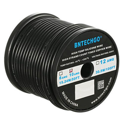 Picture of BNTECHGO 12 Gauge Silicone Wire Kit 10 Color Each 5 ft Flexible 12 AWG Stranded Tinned Copper Wire