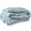 Picture of Bare Home Sandwashed Duvet Cover Twin Size/Twin XL Size - Premium 1800 Collection Duvet Set - Cooling Duvet Cover - Super Soft Duvet Covers (Twin/Twin XL, Sandwashed Dusty Blue)