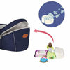 Picture of Baby Hip Seat Carrier Baby Waist Stool for Child Infant Toddler with Adjustable Strap Buckle Pocket Soft Inner Huge Storage (Grey)