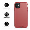 Picture of tech21 Studio Colour Mobile Phone Case - Compatible with iPhone 11 - Slim Profile with Anti-Microbial Properties and Drop Protection, Terra Red