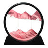 Picture of Muyan Moving Sand Art Picture Sandscapes in Motion Round Glass 3D Deep Sea Sand Art for Adult Kid Large Desktop Art Toys (Pink, 7 Inch)
