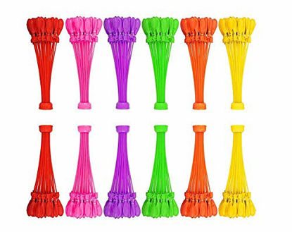 Picture of Instant 440 Self-Sealing Water Balloons 12 Packs Fill in 60 Seconds 440 Balloons Easy Quick Summer Splash Fun Outdoor Backyard Kids and Adults Party Water Bomb Fight Games km990