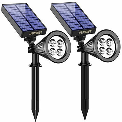 Picture of URPOWER Solar Lights Outdoor, Adjustable Solar Spot Lights Outdoor, 2-in-1 Waterproof Solar Landscape Spotlights Wall Light, Dusk-to-Dawn Solar Powered Outdoor Light for Garden, Yard, Pathway (2 Pack)