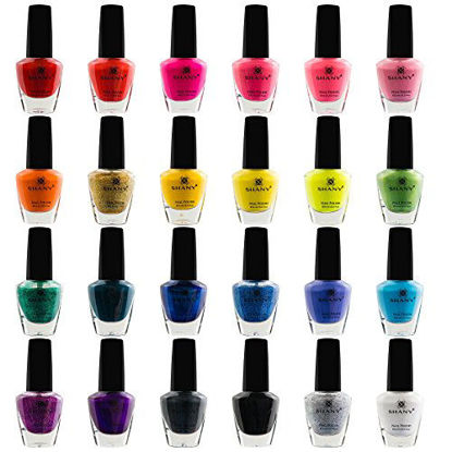 Picture of SHANY Cosmopolitan Nail Polish set - Pack of 24 Colors - Premium Quality & Quick Dry