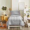 Picture of Uozzi Bedding 4 Pieces Toddler Bedding Set Ultra Soft and Breathable Toddler Sheet Set - Includes Comforter, Flat Sheet, Fitted Sheet and Pillowcase - Gray