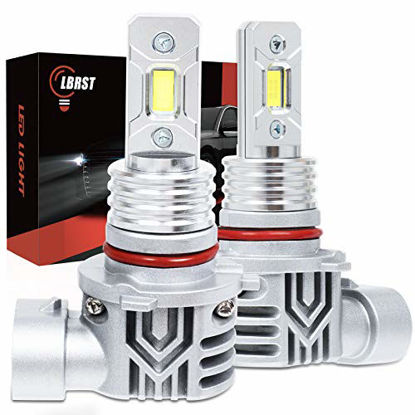 Picture of LBRST 9005 H10 HB3 LED Headlight Bulbs,9005 LED Bulbs High Low Beam LED Fog Light Conversion Kit,300% Super Bright 60W 10000LM 6000K Cool White,Pack of 2