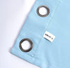 Picture of Miuco 1 Pair Thermal Insulated Grommet 52-Inch-by-63-Inch Blackout Window Curtain Panels with 2 Tie Backs, Sky Blue