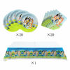 Picture of 41 pcs Party Supplies for bluey, 20 Plates + 20 Napkin + Tablecloth, bluey Theme Party Decoration
