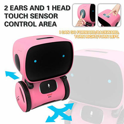 Picture of 98K Kids Robot Toy, Smart Talking Robots Intelligent Partner and Teacher with Voice Control and Touch Sensor, Singing, Dancing, Repeating, Gift for Boys and Girls of Age 3 and Up