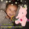 Picture of Cuteoy Musical Unicorn Star Projector Plush Night Light Stuffed Animals Musical Soother Toys for Kids Lullabies Adjustable Volume Gifts on Birthday Christmas (Unicorn)