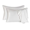 Picture of Mulberry Silk Pillowcase for Hair and Skin,Cooling Silk Pillow Case with Hidden Zipper,Allergen Proof Dual Sides Soft Breathable Smooth Both Sided Silk Pillow Cover.(20"x 30",2 Pcs,White)