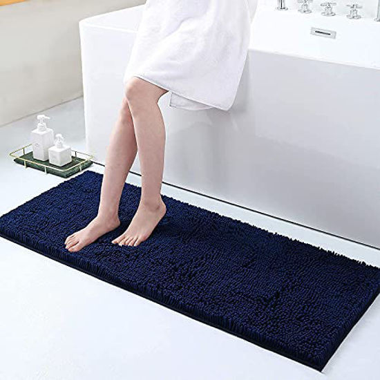 40 X 60 Cm, Non-slip Super Absorbent Bathroom Mat Extra Soft Fluffy Bath  Mats For Bathroom Thick Machine Washable Bathroom Floor Mats Rugs