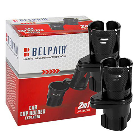 GetUSCart- 2 Pack Car Cup Holder Expander, 2-in-1 Universal