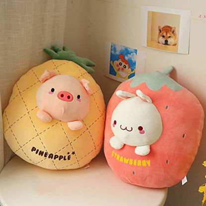 Soft Kawaii Kitten Hugging Pillow Anime Squishy Stuffed Animal ARELUX Cute Chubby Cat Plush Gifts for Halloween Funny Toy Plushies for Kids Christmas 
