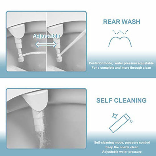 GetUSCart- SAMODRA Self Cleaning Bidet for Toilet, Ultra-Slim