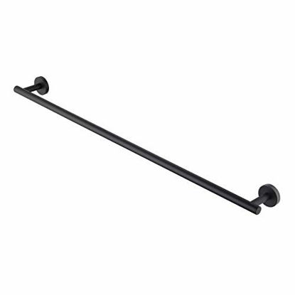 Picture of KES 32 Inches Matte Black Towel Bar for Bathroom Shower Hand Towel Holder Hanger SUS304 Stainless Steel RUSTPROOF Wall Mount No Drill, A2000S80DG-BK