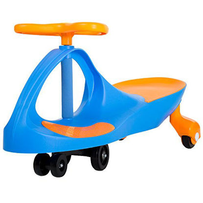 Picture of Wiggle Car Ride On Toy - No Batteries, Gears or Pedals - Twist, Swivel, Go - Outdoor Ride Ons for Kids 3 Years and Up by Lil Rider (Blue and Orange)