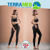 Picture of Terramed Advanced Graduated Compression Leggings Women - 20-30 mmHg Footless Microfiber Leggings Tights (Black, X-Large)