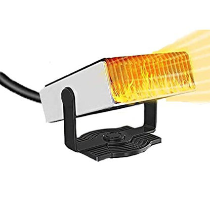 Picture of Portable Car Heater, Car Defroster Defogger 12V Truck Car Heat Cooling Fan, Plug Adjustable Thermostat in Cigarette Lighter 150W 3-Outlet Plug USB