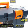 Picture of Anyyion 17-inch Tool Box with Removable Tray , Small Parts Box On The Lid is Removable, Tray Can be Removed and Combined at Will (Blue)
