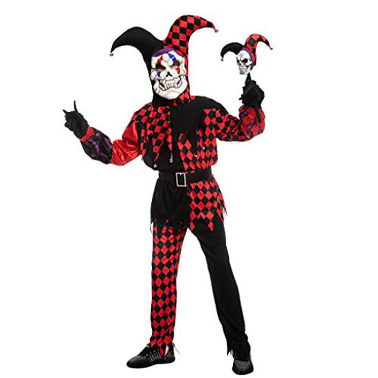 Black and red clown costume sale