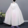 Picture of Princess Hooded Cape Cloaks for Little Girls Christmas Halloween Custome Cosplay Party Accessories(Flash White,M(110-130cm Height))