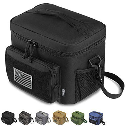 Picture of DBTAC Tactical Lunch Bag, Large Insulated Lunch Box for Men Women Adult | Durable School Lunch Pail for Kids | Leakproof Lunch Cooler Tote for Work Office Travel | Soft Easy-Clean Liner x2, UB