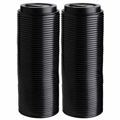 Picture of [200 PACK LIDS] Lids For 12,16,20 Ounce Paper Hot Cups - Coffee Cup for Espresso, Cold, or Hot Drinks, Tea, Coffee, Hot choclate