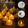 Picture of ANZOME Flameless Tea Lights with 30 Packs Luminary Bags, 30 Battery Operated LED Unscented Tea Lights Fake Tea Candles with Realistic Flames, Christmas, Weddings, Parties, Festivals, Halloween Decor