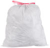 Picture of Amazon Basics 13-Gallon Tall Kitchen Trash Bag with Draw String, 0.9 mil, White, 300-Count