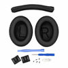 Picture of Replacement QC35 / QC35 ii earpads and QC35 Headband / QC35 ii Headband V3 pad Cushion Compatible with Bose QuietComfort 35 (QC35) and Bose QuietComfort 35 ii (QC35 ii) Headphones (Black)