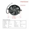 Picture of OTOM Universal Motorcycle Radiator Cooling Fan Oil Cooler Water Cooler Electric Fan 4inch 5inch for All Dirt Bike Motocross ATV (5 Inches)