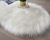 Picture of Ultra Soft Fluffy Rug White Faux Sheepskin Fur Area Rug Shaggy Couch Cover Seat Cushion Furry Carpet Beside Rugs for Bedroom Floor Sofa Living Room Runner, 2x6 Feet SERISSA (Sheepskin Shape,White)